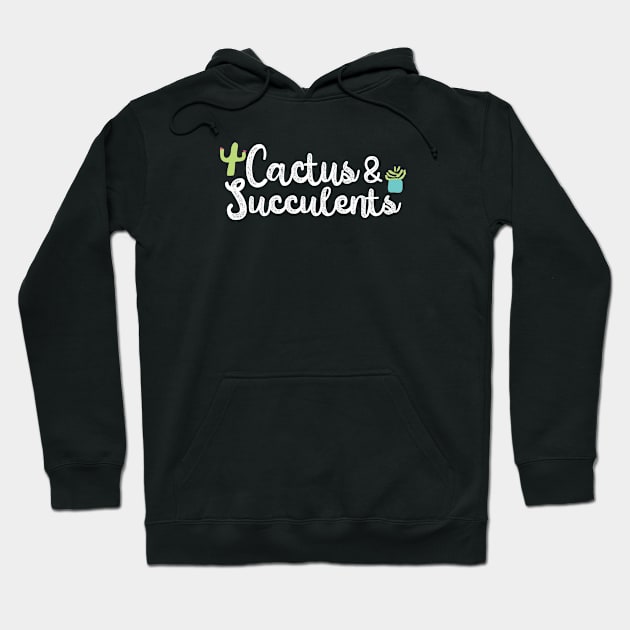 Cactus & Succulents Plant Lady Hoodie by FruitflyPie